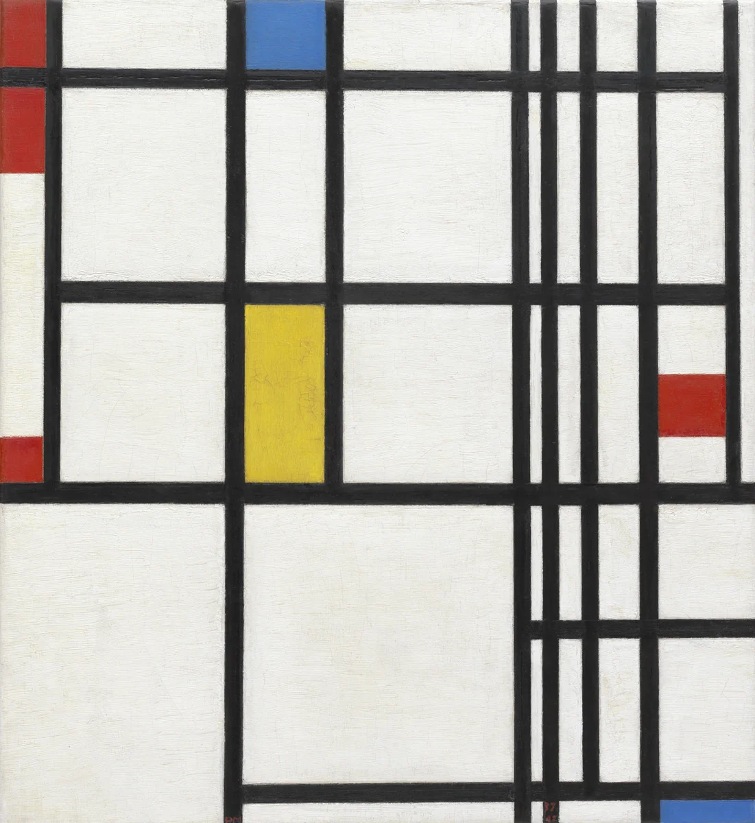 Composition in Red, Blue, and Yellow by Piet Mondrian, painting, 1937