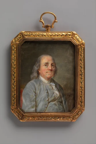 Benjamin Franklin by Joseph Siffred Duplessis, artwork, 1794