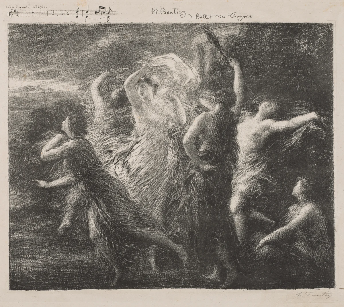 Ballet du Troyons by Henri Fantin-Latour, print, 1893