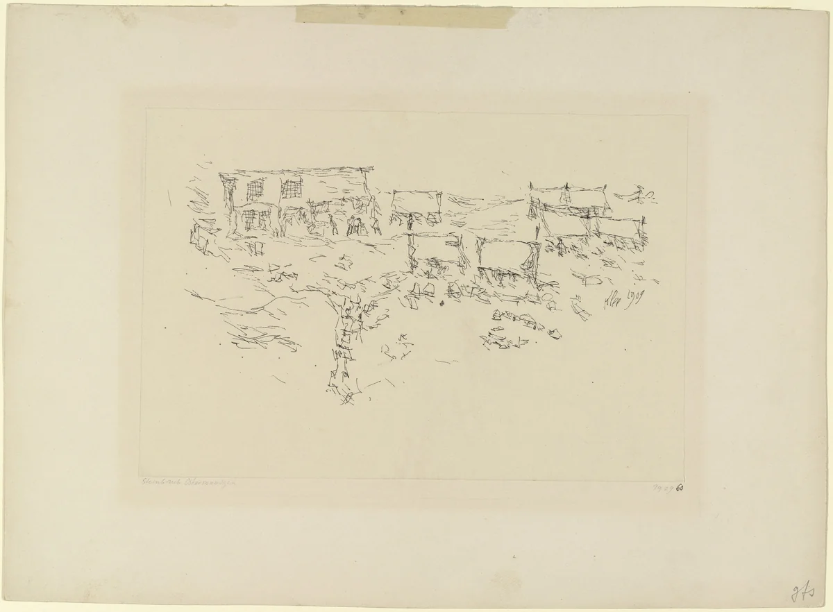 Quarry at Ostermundigen (Steinbruch Ostermundigen) by Paul Klee, drawing, 1909