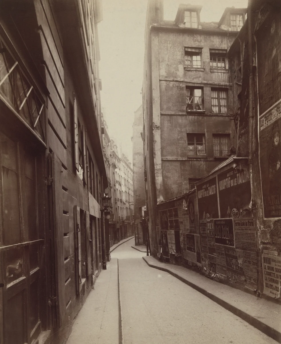 Rue Zacharie by Eugène Atget, photograph, 1922