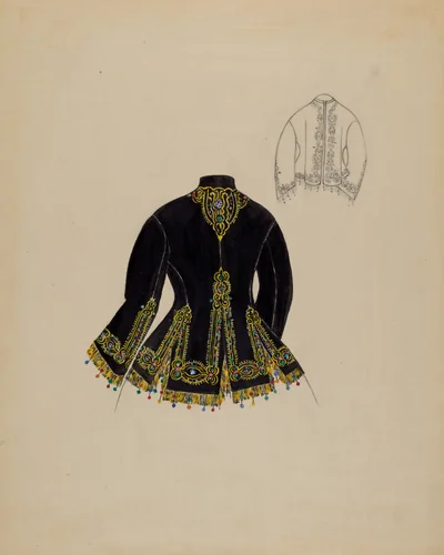 Dressing Sacque by Mae Szilvasy, index of american design, 1935-1942