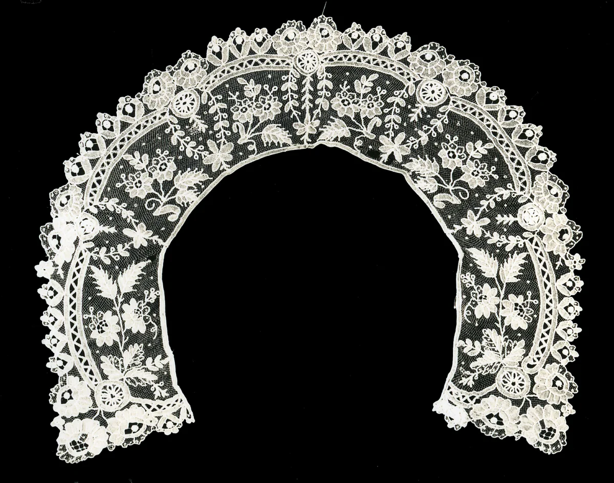 Collar by Belgium, textile, 1880-1889