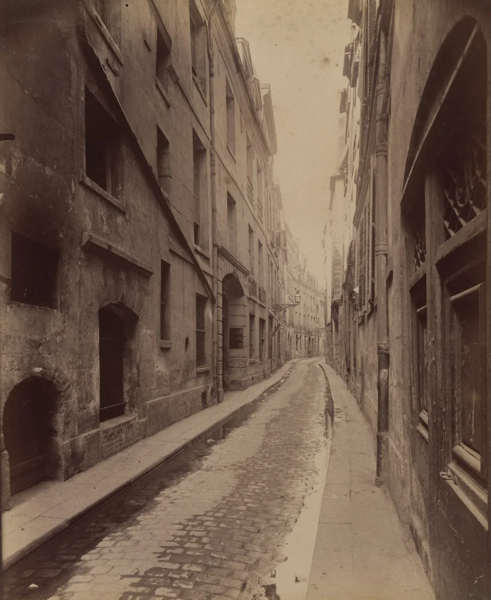 Rue Suger by Eugène Atget, photograph, 1900
