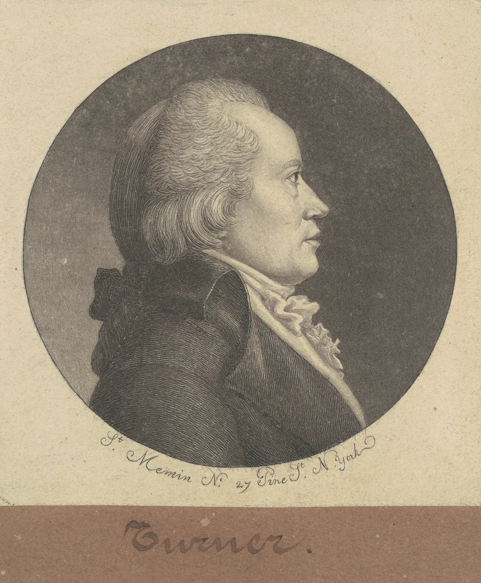 Turner by Charles B. J. Févret de Saint-Mémin, print, 1797