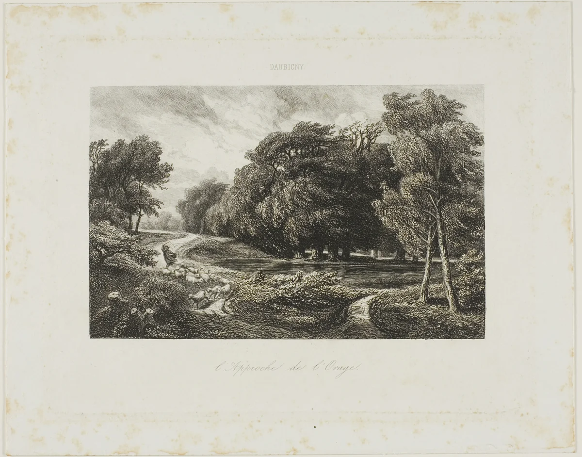 Approaching Storm by Charles-François Daubigny, print, 1844
