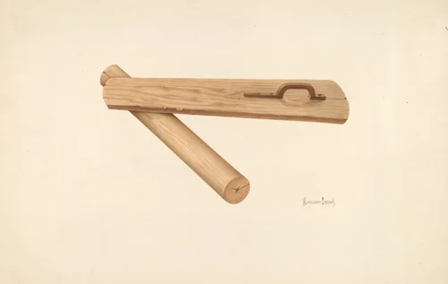 Bishop Hill: Mangler by H. Langden Brown, index of american design, 1939