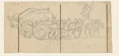 Sleperskar by Georges Michel, drawing, 1773-1843