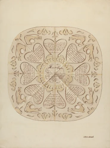 Valentine by Rex F. Bush, index of american design, 1938