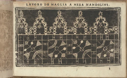 Studio delle virtuose Dame, page 33 (recto) by Isabella Catanea Parasole, book, 1597