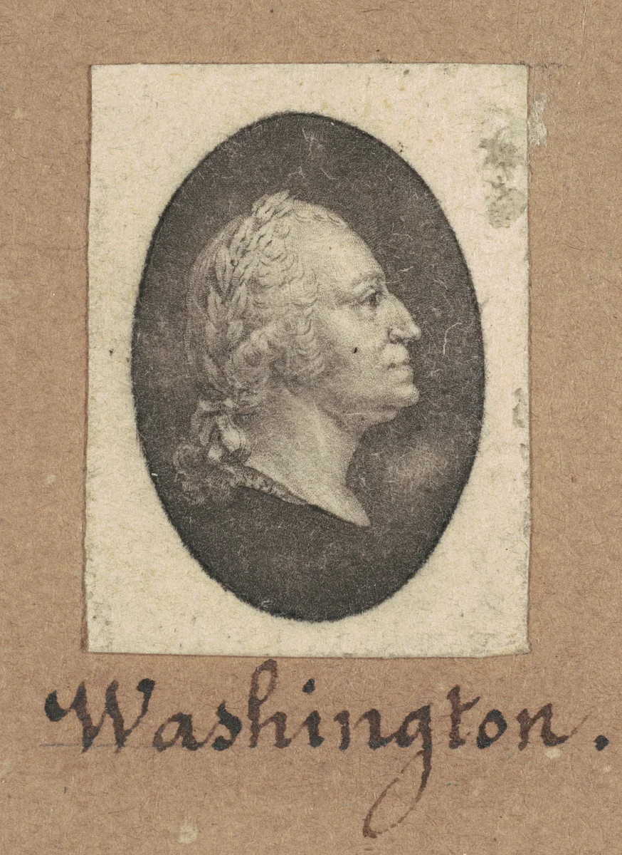 George Washington by Charles B. J. Févret de Saint-Mémin, print, 1795-1805
