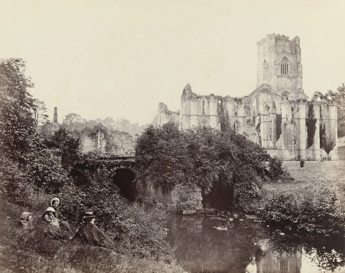Fountains Abbey by Francis Frith, photograph, 1860