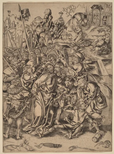 The Betrayal by Netherlandish 15th Century, print, 1400-1499