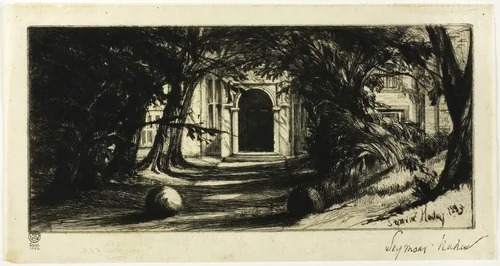 Mytton Hall by Francis Seymour-Haden, print, 1859