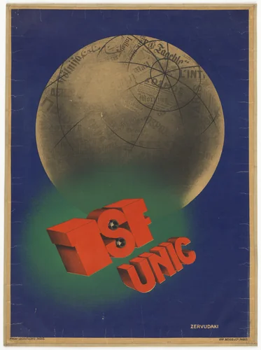 TSF UNIC (Poster for Télégraphie sans Fil) by Lina Zervudaki, design