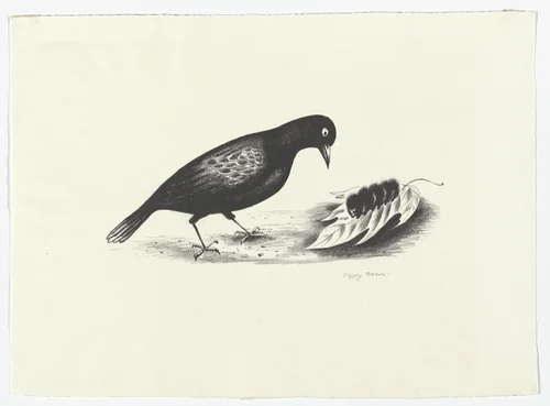 Lunch No. 4 - Custard by Peggy Bacon, print, 1928