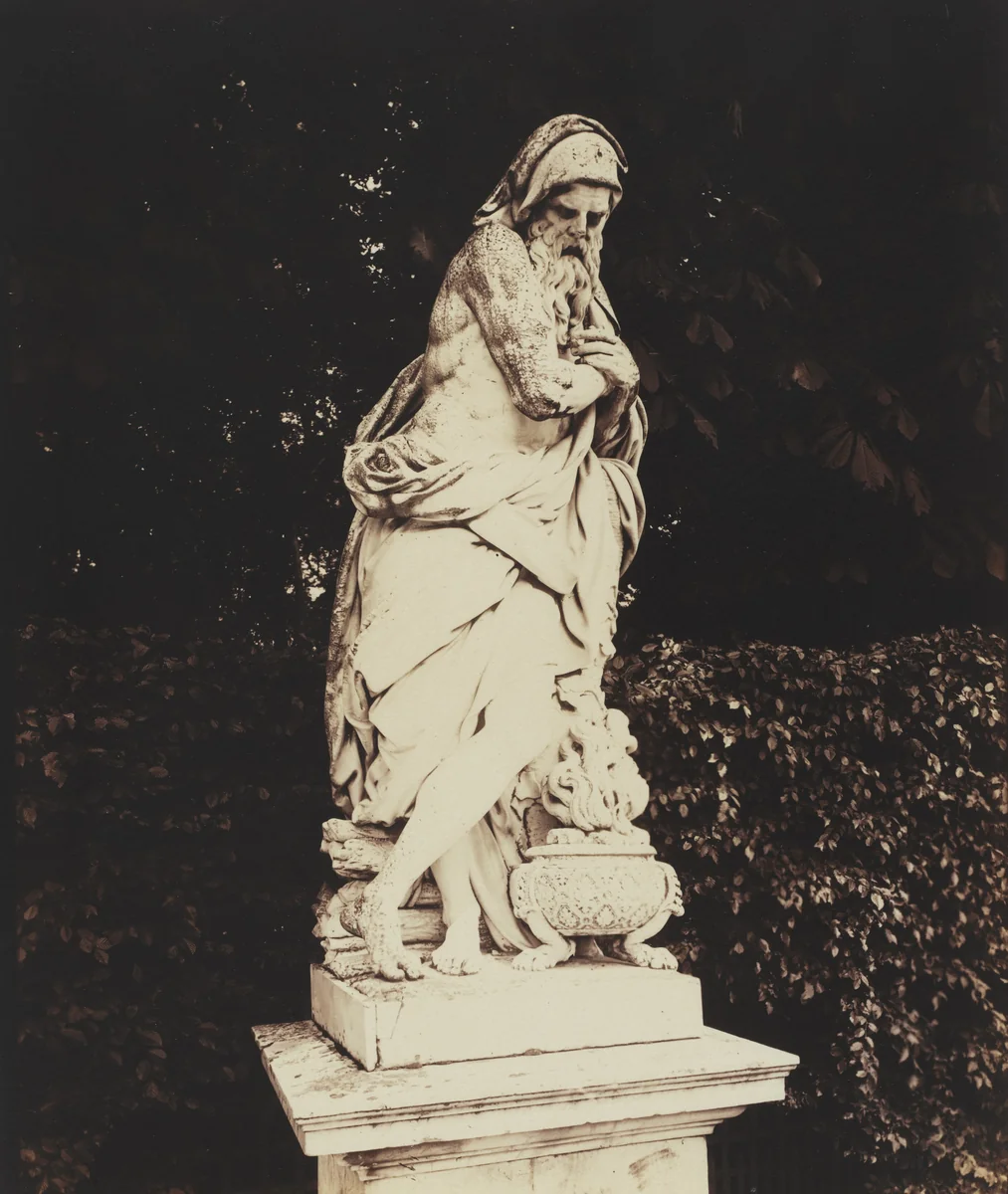 Versailles -- Winter by François Girardon by Eugène Atget, photograph, 1922