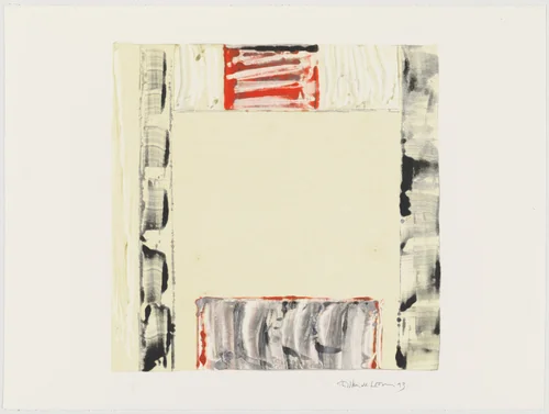 Untitled Square with Red by Willem de Looper, print, 1993