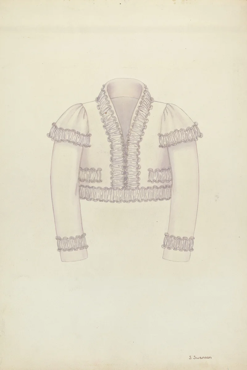 Man's Bolero by Syrena Swanson, index of american design, 1936