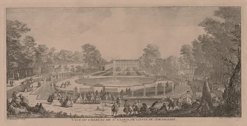 Chateau St. Cloud by Jacques Rigaud, print, 1700-1754
