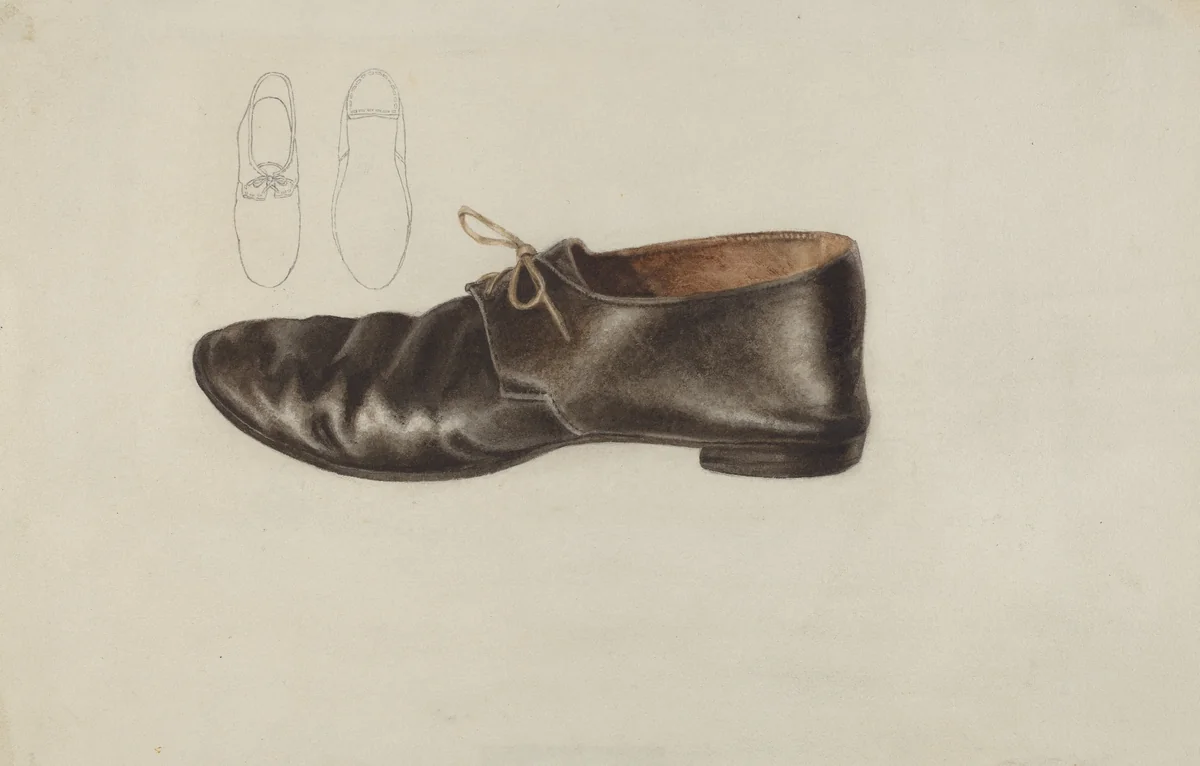 Shoe by Lucille Chabot, index of american design, 1935-1942