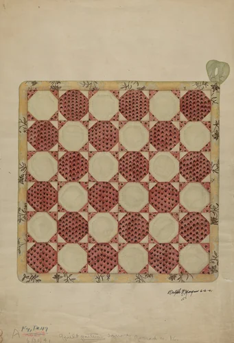Quilt Pattern Square by Ralph N. Morgan, index of american design, 1941