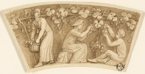 The Hop Gatherers by Thomas Stothard, drawing, 1775-1834
