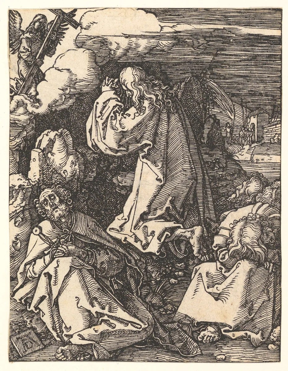 Christ on the Mount of Olives, from "The Small Passion" by Albrecht Dürer, print, 1510