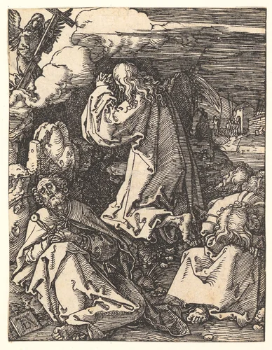 Christ on the Mount of Olives, from "The Small Passion" by Albrecht Dürer, print, 1510
