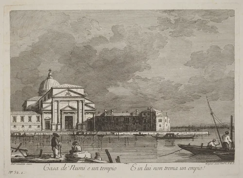 Casa de' Numi by Joseph Wagner, Canaletto, portfolio, 1760