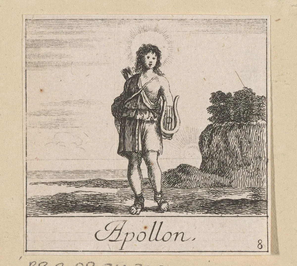 Apollo by anonymous, print, 1620-1664
