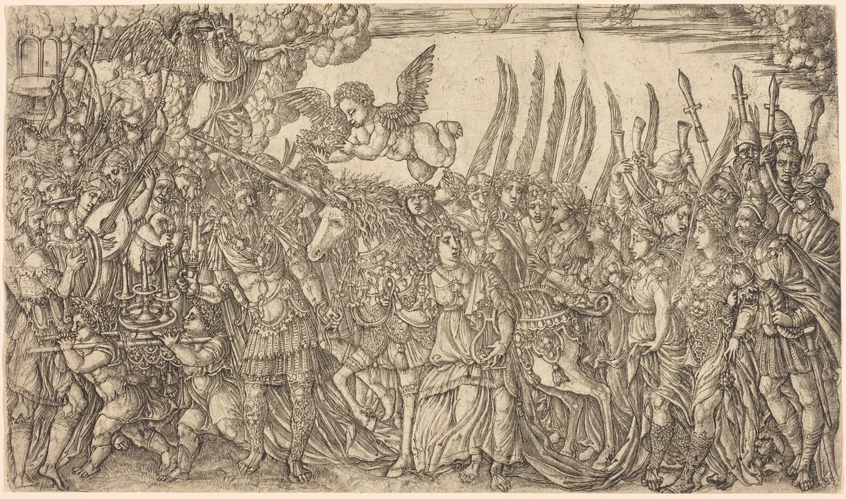 The Triumph of the Unicorn by Jean Duvet, print, 1561