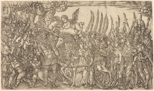 The Triumph of the Unicorn by Jean Duvet, print, 1561