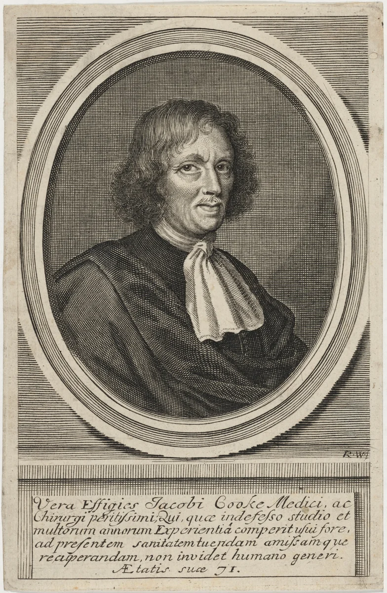 James Cooke by Robert White, print, 1645-1703