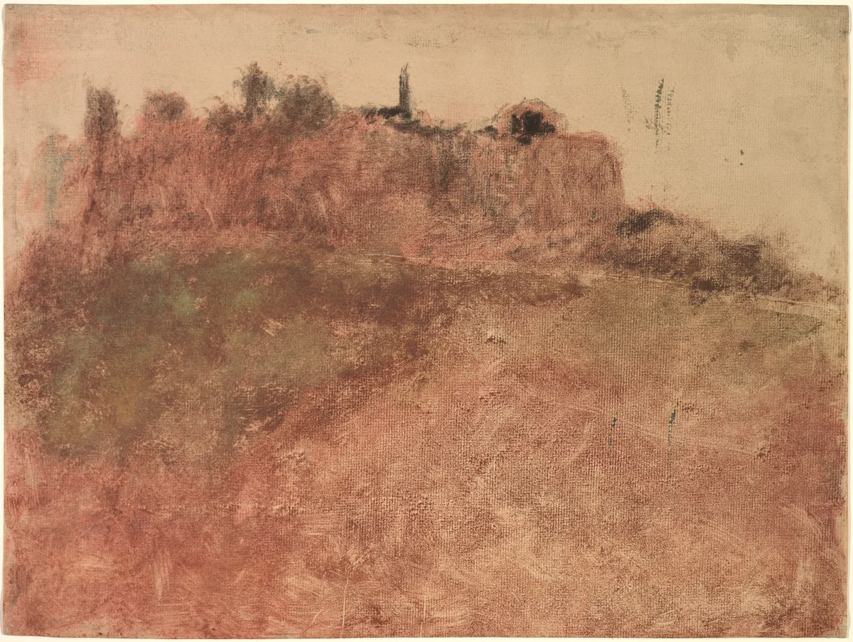 Estérel Village by Edgar Degas, print, 1885-1895