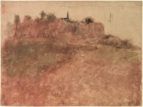 Estérel Village by Edgar Degas, print, 1885-1895