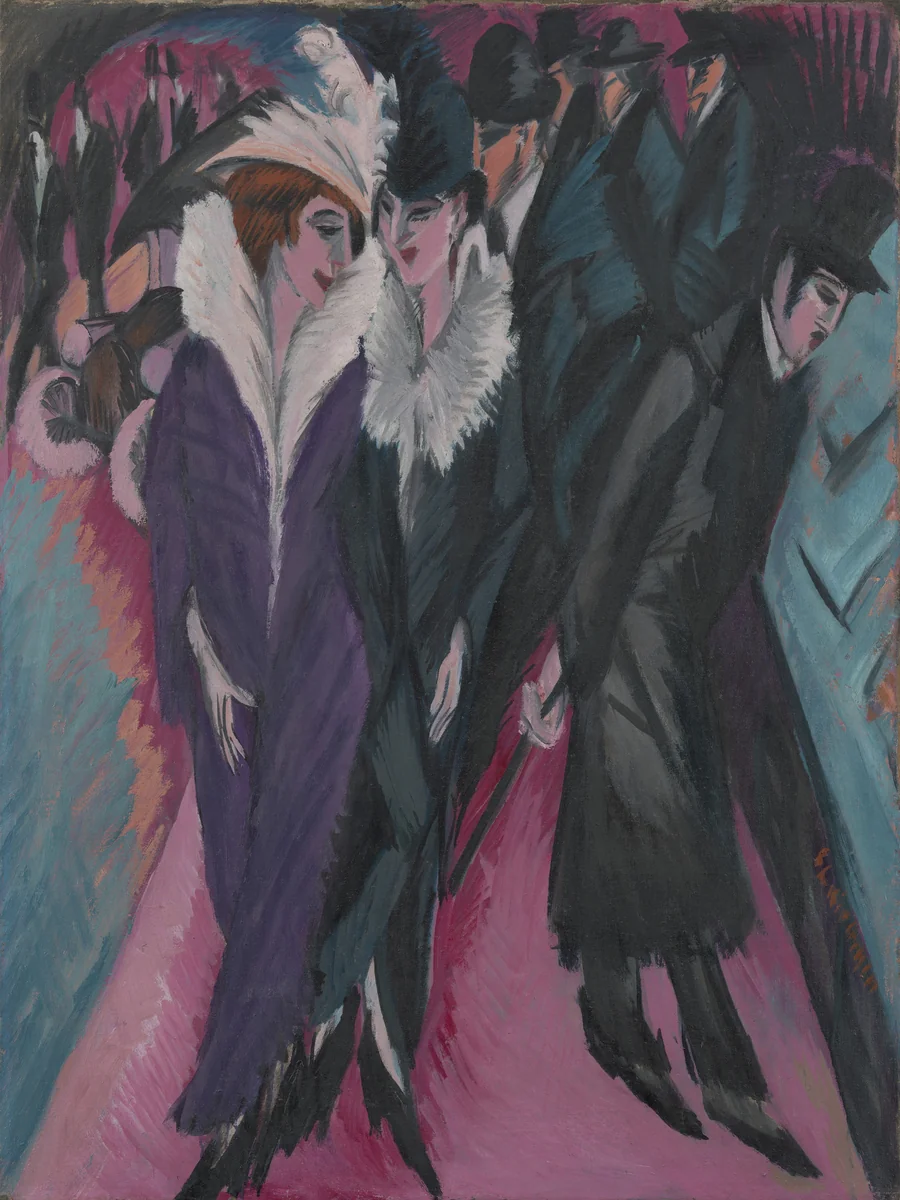Street, Berlin by Ernst Ludwig Kirchner, painting, 1913