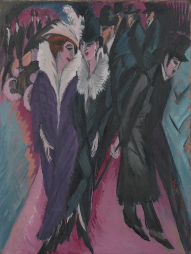 Street, Berlin by Ernst Ludwig Kirchner, painting, 1913