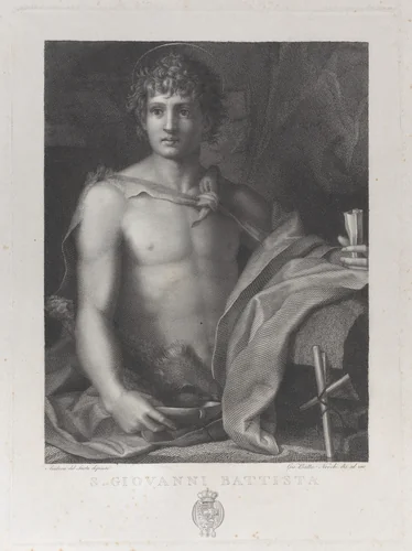 Saint John the Baptist by Gioan Battista Nocchi, print, 1838-1848