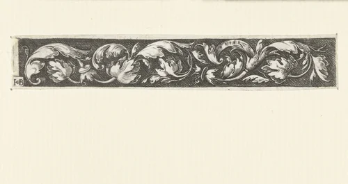 Fries met bladranken by Unknown, print, 1510-1569