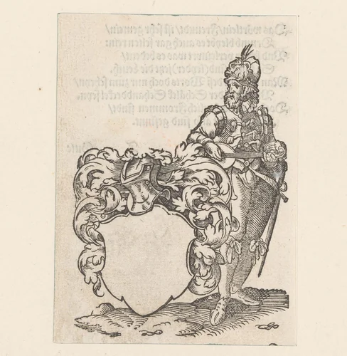 Leeg wapenschild by anonymous, print, 1579