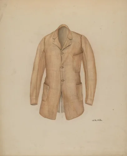 Man's Sack Coat by Edith Miller, index of american design, 1938