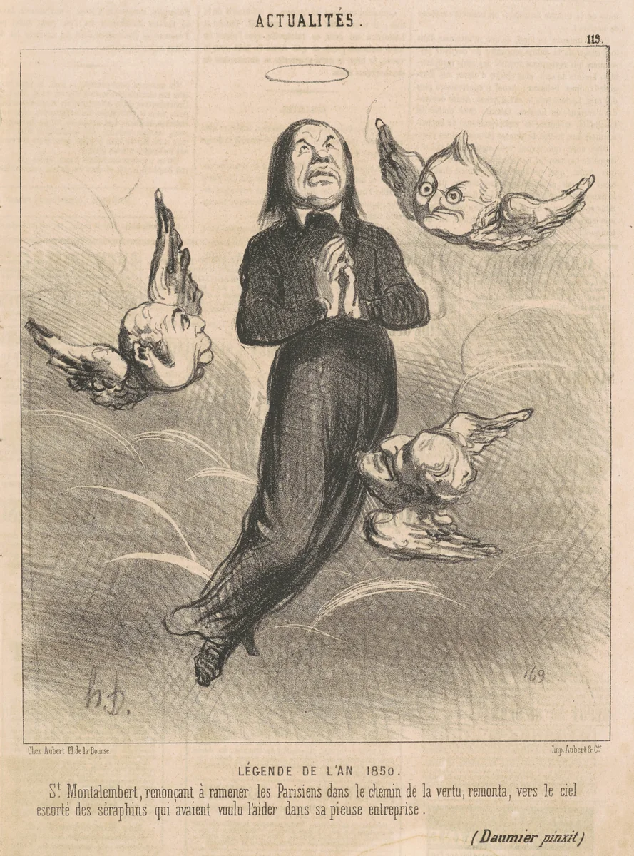 Lègende de l'an 1850 by Honoré Daumier, print, 1850