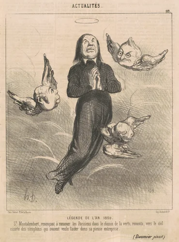 Lègende de l'an 1850 by Honoré Daumier, print, 1850