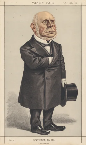 Vanity Fair: Statesman, No. 126 "An Arbitrator" by anonymous, print, 1872