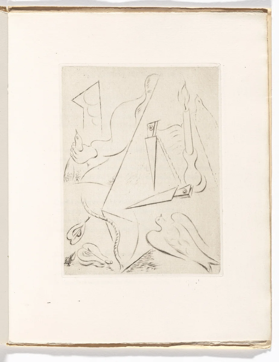 Plate (folio 8) from Soleils bas by André Masson, illustrated book, 1924