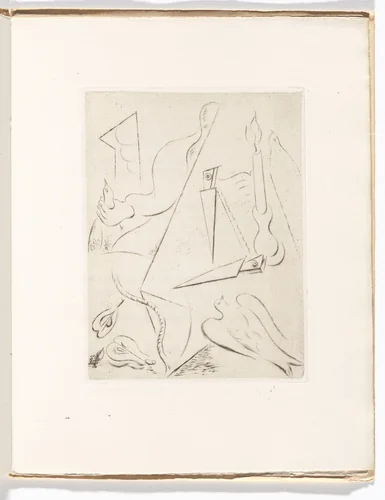 Plate (folio 8) from Soleils bas by André Masson, illustrated book, 1924