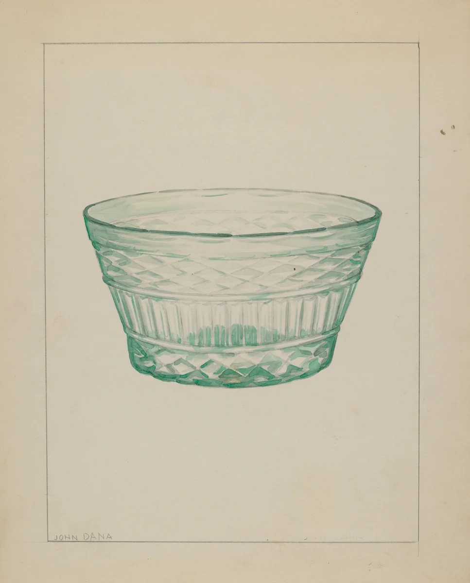 Bowl by John Dana, index of american design, 1937
