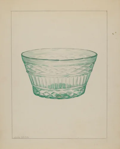 Bowl by John Dana, index of american design, 1937