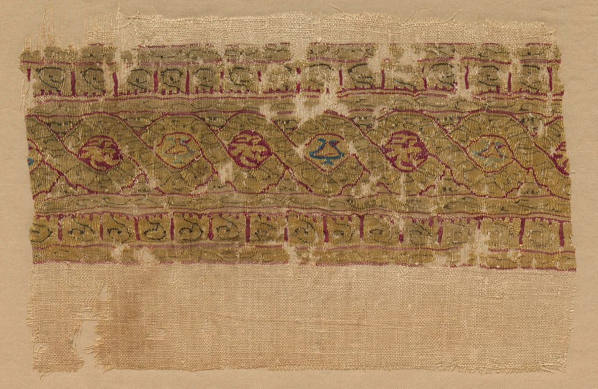 Fragment of a Tiraz-Style Textile by Unknown, textile, 1130-1149